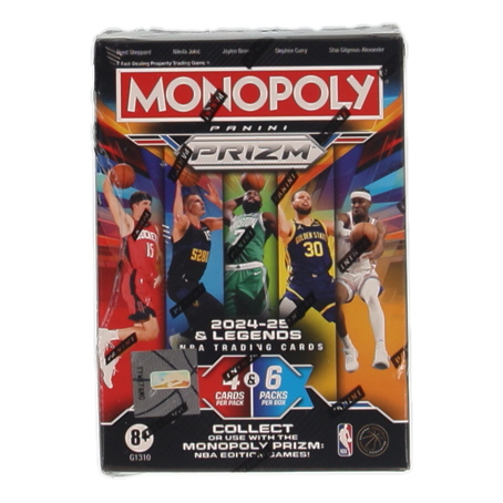 2024/25 Panini Prizm Monopoly Basketball Blaster Box With (6) Packs at PristineAuction.com 2024/25 Panini Prizm Monopoly Basketball Blaster Box With (6) Packs at PristineAuction.com