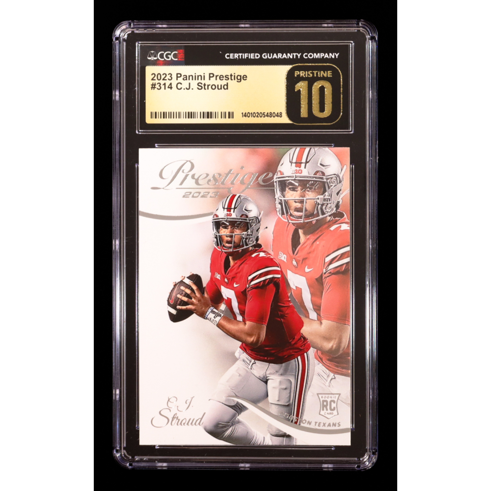 CJ Stroud 2023 Panini Prestige #314 RC (CGC 10 | Pristine Black Label) at PristineAuction.com