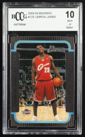 LeBron James 2003-04 Bowman #123 RC (BCCG 10) at PristineAuction.com