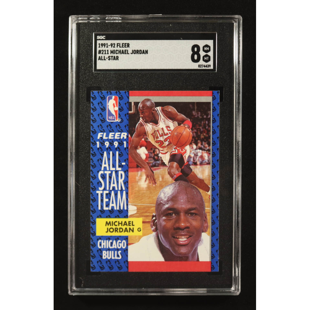 1991-92 Fleer #211 Michael Jordan AS (SGC 8) at PristineAuction.com