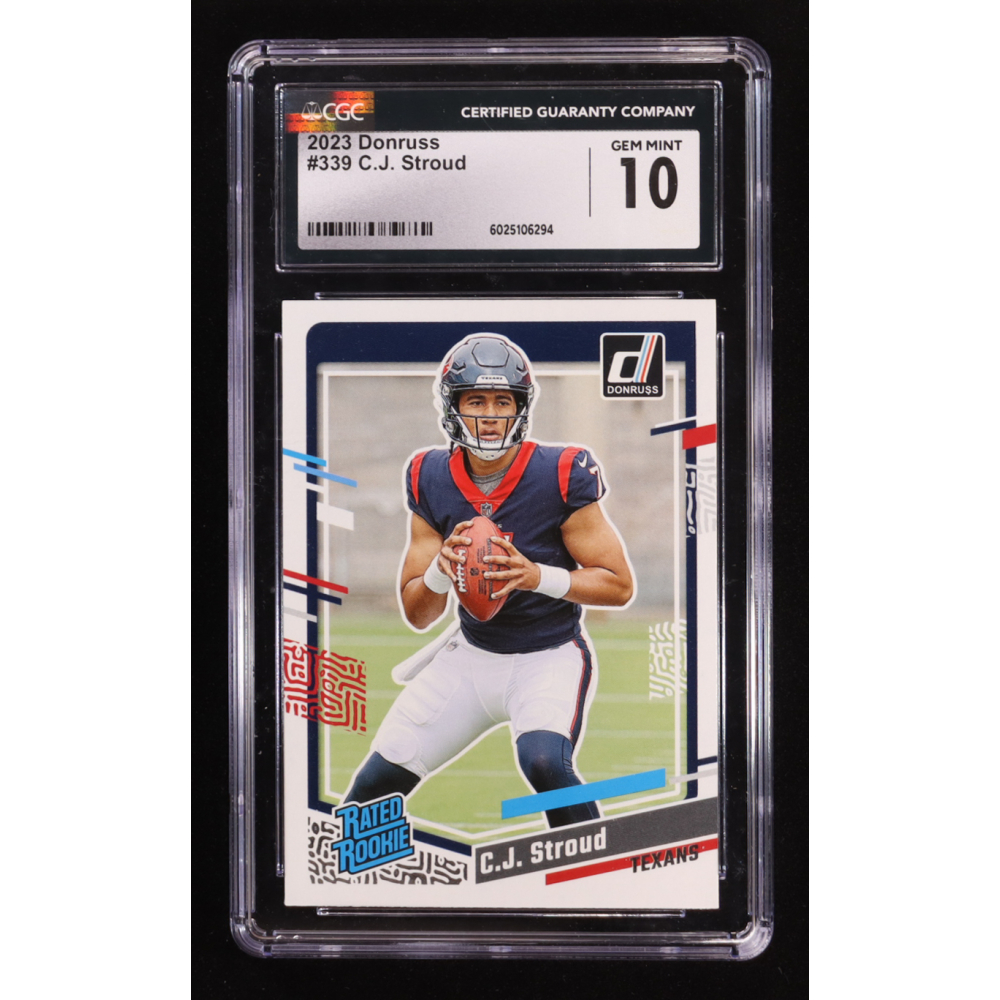 CJ Stroud 2023 Donruss #339 RR RC (CGC 10) at PristineAuction.com