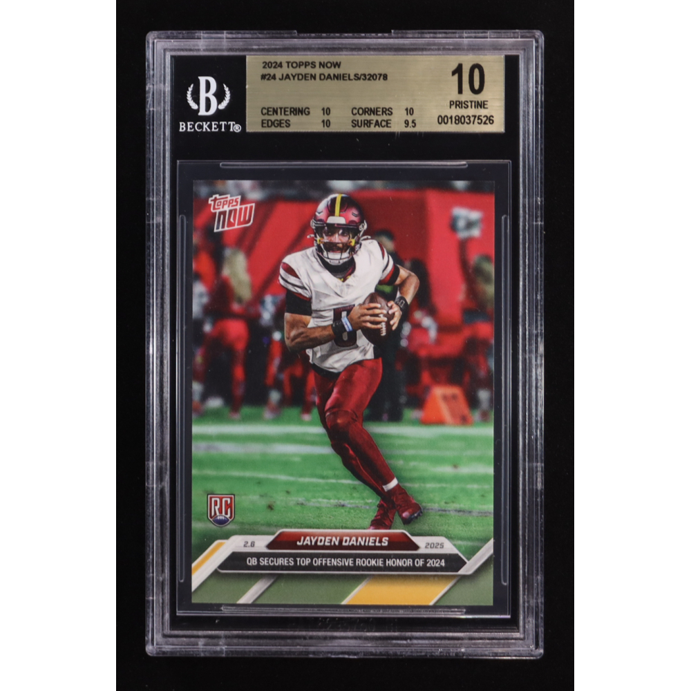 Jayden Daniels 2024 Topps Now #24 RC (BGS 10) at PristineAuction.com