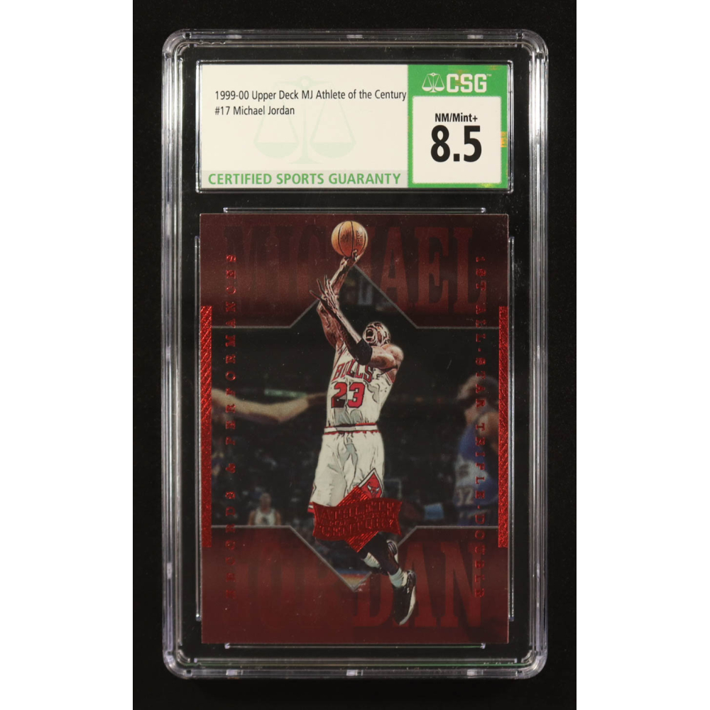 Michael Jordan 1999 Upper Deck Michael Jordan Athlete of the Century #50 (SGC 8.5) at PristineAuction.com