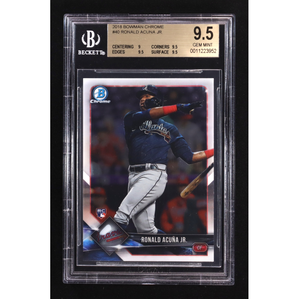 Ronald Acuna Jr. 2018 Bowman Chrome #40 RC (BGS 9.5) at PristineAuction.com
