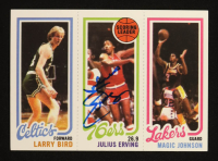 Julius Erving Signed 1980-81 Topps #6 (Beckett) at PristineAuction.com