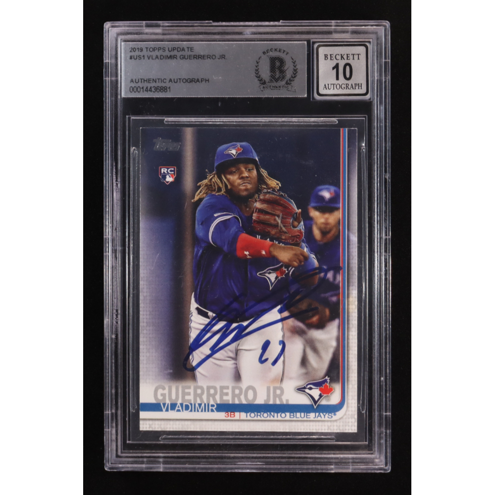 Vladimir Guerrero Jr. Signed 2019 Topps Update #US1 RC (BGS | Auto 10) at PristineAuction.com