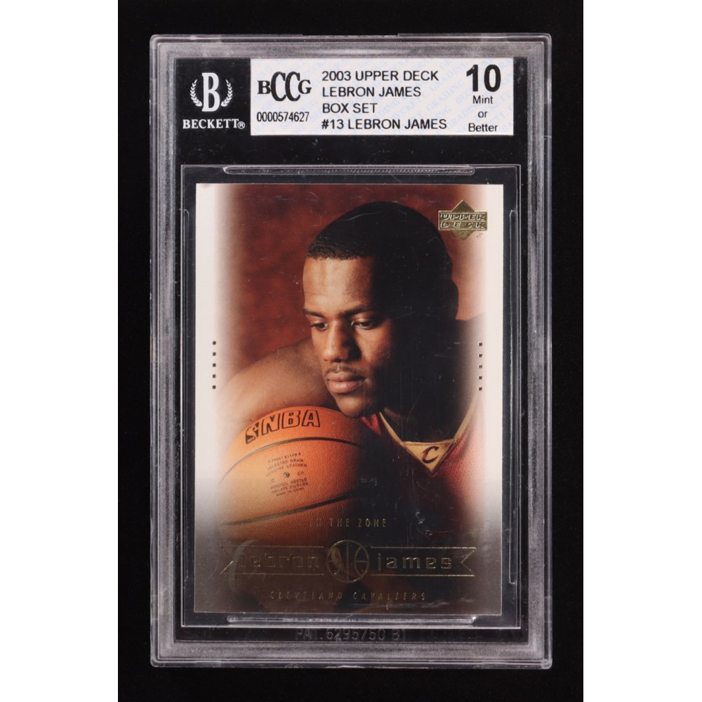 LeBron James 2003 Upper Deck LeBron James Box Set #13 RC (BCCG 10) at PristineAuction.com