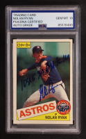 Nolan Ryan Signed 1985 O-Pee-Chee Inscribed "108.5 MPH Fastball" #63 (PSA | Autograph Graded PSA 10) at PristineAuction.com