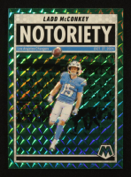 Ladd McConkey 2025 Panini Mosaic Notoriety Mosaic Green #2 at PristineAuction.com