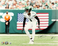 Sauce Gardner Signed Jets 16x20 Photo (Fanatics) at PristineAuction.com
