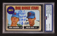 Nolan Ryan Signed 1968 Topps Rookie Stars Inscribed "324 Wins 5,714 K'S And 7 No-Hitters" #177 RC (PSA | Autograph Graded PSA 10) at PristineAuction.com