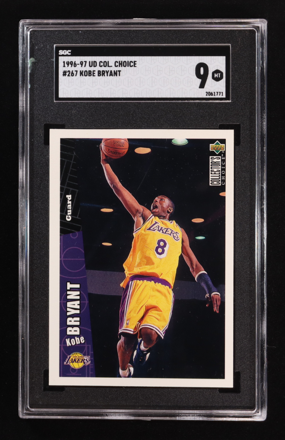 Kobe Bryant 1996-97 Collector's Choice #267 RC (SGC 9) at PristineAuction.com Kobe Bryant 1996-97 Collector's Choice #267 RC (SGC 9) at PristineAuction.com