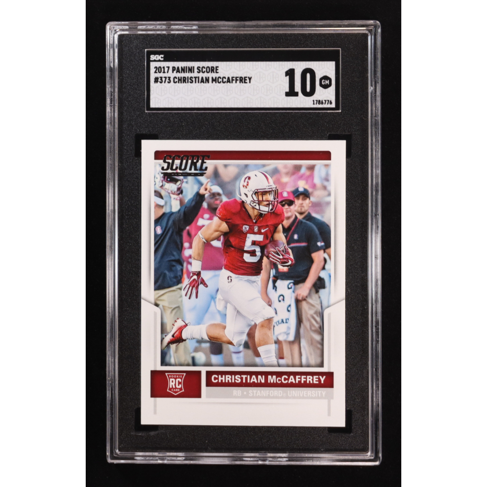 Christian McCaffrey 2017 Score #373 RC (SGC 10) at PristineAuction.com
