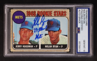 Nolan Ryan Signed 1968 Topps Rookie Stars Inscribed "69 Miracle Mets" #177 RC (PSA | Autograph Graded PSA 10) at PristineAuction.com