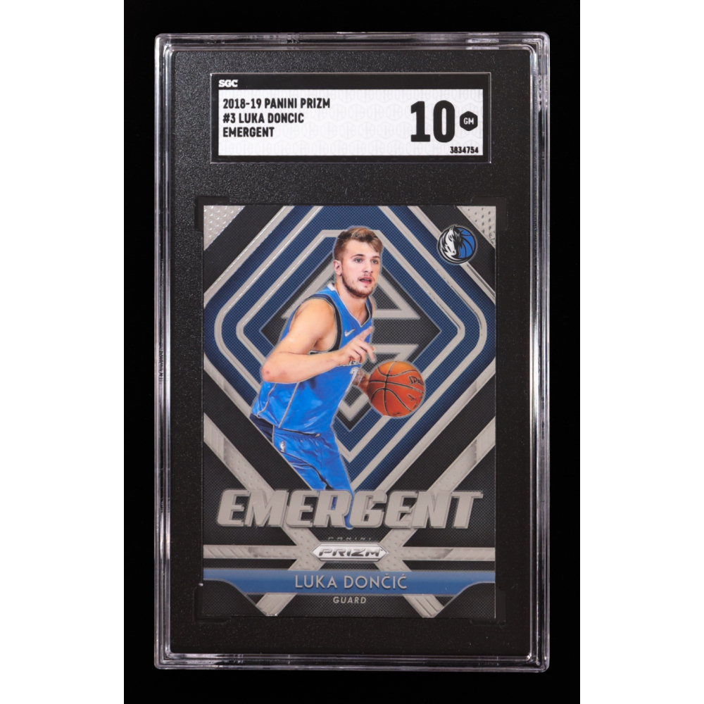Luka Doncic 2018-19 Panini Prizm Emergent #3 RC (SGC 10) at PristineAuction.com