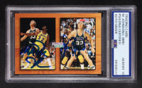 Larry Bird / Magic Johnson Signed 1994 NBA Hoops Skybox #MB1 (PSA | Autograph Graded PSA 10) at PristineAuction.com