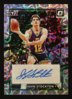 John Stockton 2024-25 Donruss Optic Retro Series Signatures Choice #5 at PristineAuction.com