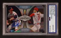 Nolan Ryan Signed 2019 Topps Chrome Greatness Returns With Shohei Ohtani #GRE-3 (PSA | Autograph Graded PSA 10) at PristineAuction.com