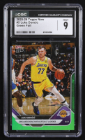 Luka Doncic 2025-26 Topps Now Green Foil #5 #93/99 (CGC 9) at PristineAuction.com