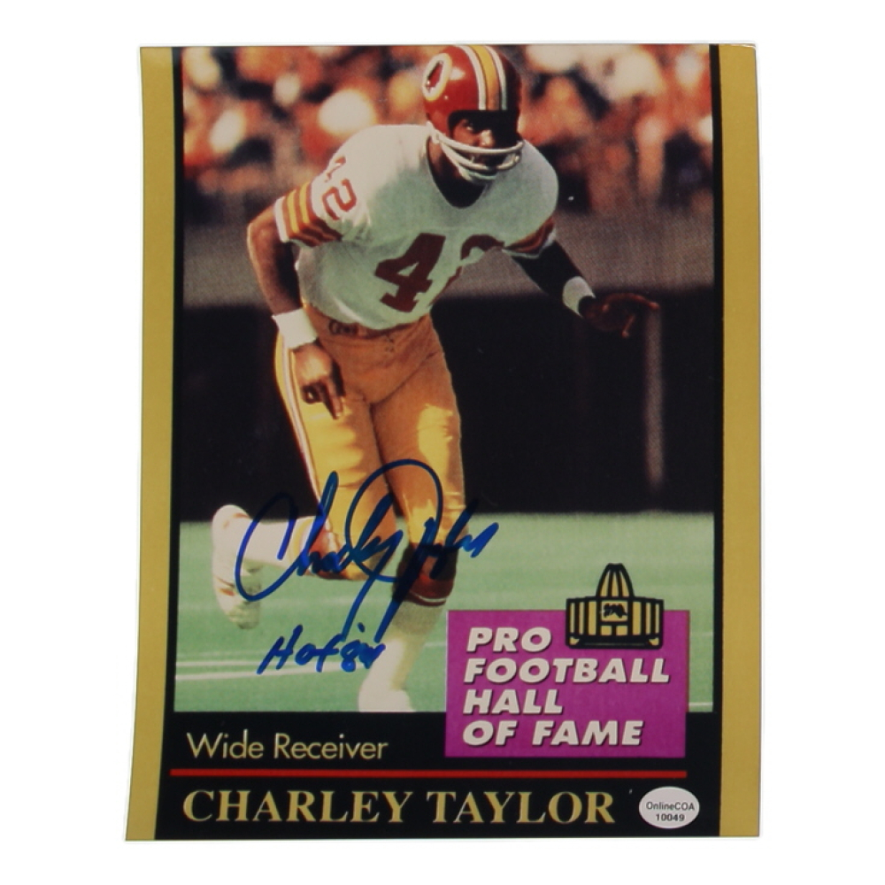 Charley Taylor Signed Redskins 8x10 Photo Inscribed "HOF 84" (Online) at PristineAuction.com