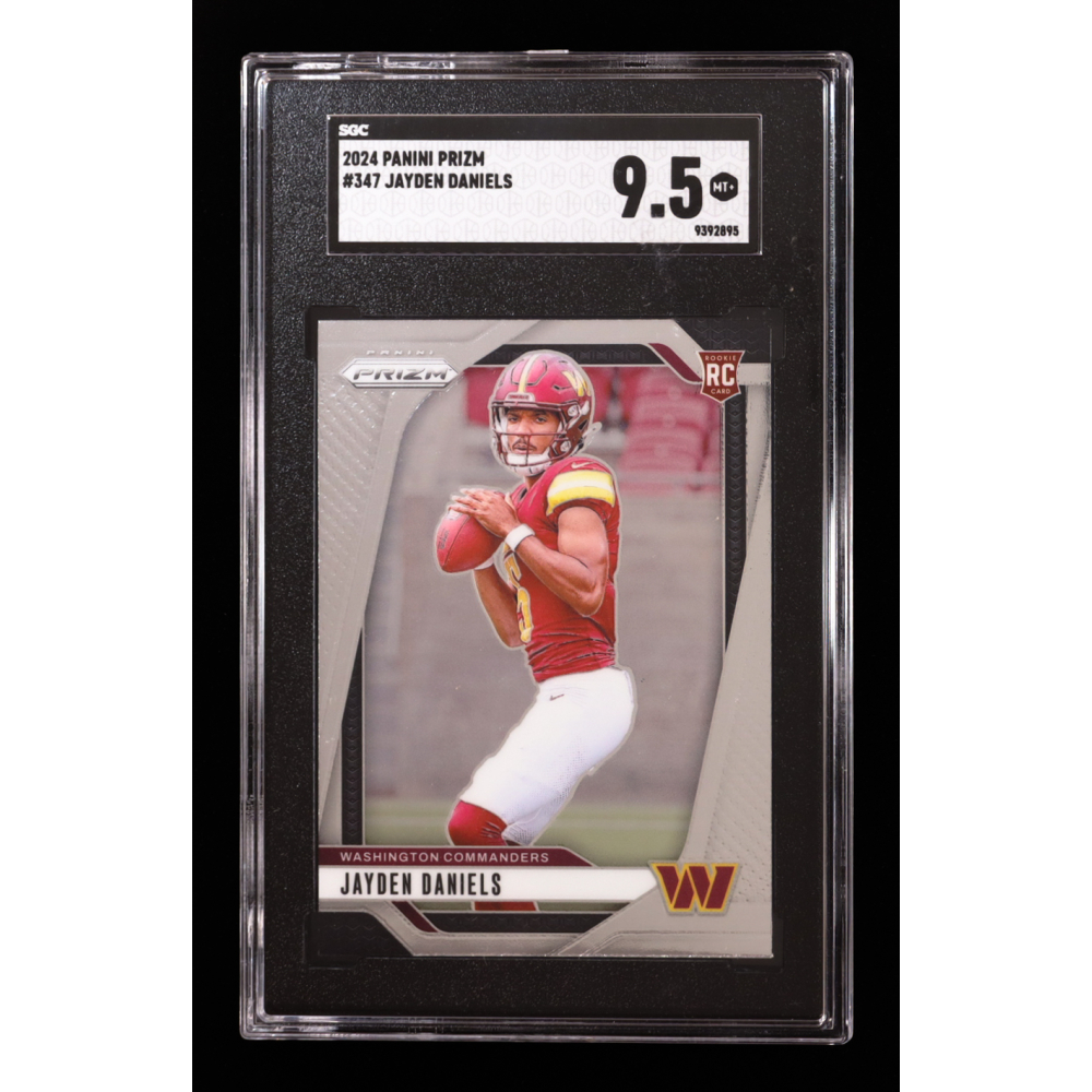Jayden Daniels 2024 Panini Prizm #347 RC (SGC 9.5) at PristineAuction.com