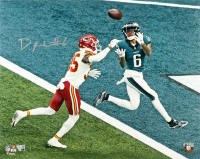 DeVonta Smith Signed Eagles 16x20 Photo (Fanatics) at PristineAuction.com