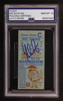 Nolan Ryan Signed 1969 New York Mets Original Ticket (PSA | Autograph Graded PSA 10) at PristineAuction.com