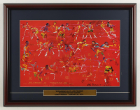 1974 "Muhammad Ali vs. Joe Frazier" Custom Framed Print Display with Title Plaque at PristineAuction.com