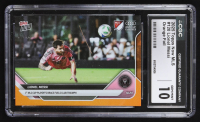 Lionel Messi 2025 Topps Now MLS Orange Foil #120 #17/25 (CGC 10) at PristineAuction.com