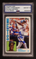 Darryl Strawberry Signed 1984 Topps Inscribed "86 WS Champs" #182 RC (PSA | Autograph Graded PSA 10) at PristineAuction.com