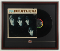 Custom Framed "Meet the Beatles" Vinyl Album Display with Disc at PristineAuction.com
