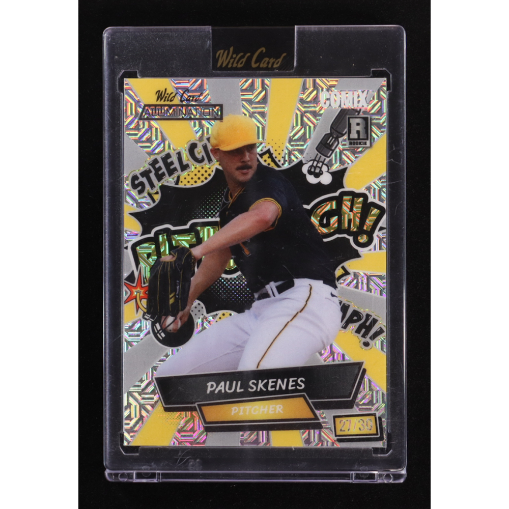 Paul Skenes 2024 Wild Card Alumination Comix PITTSBURGH! Silver Mojo #ACBP-PS2 #21/30 RC at PristineAuction.com