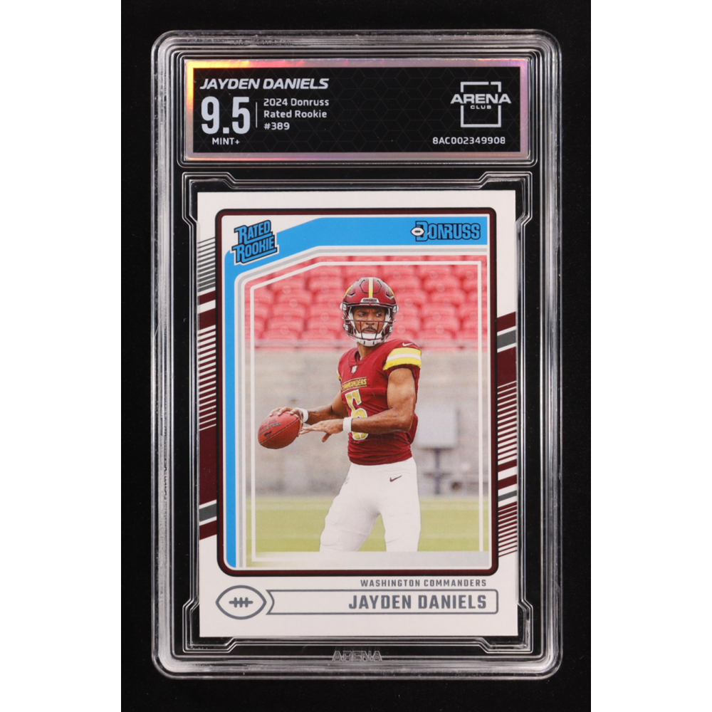 Jayden Daniels 2024 Donruss #389 RR RC (Arena 9.5) at PristineAuction.com