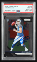 Josh Allen Signed 2018 Panini Prizm #205 RC (PSA 9 | Autograph Graded PSA 10) at PristineAuction.com