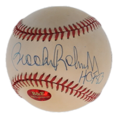 Brooks Robinson Signed OAL Baseball Inscribed "HOF 83" (JSA) at PristineAuction.com Brooks Robinson Signed OAL Baseball Inscribed "HOF 83" (JSA) at PristineAuction.com