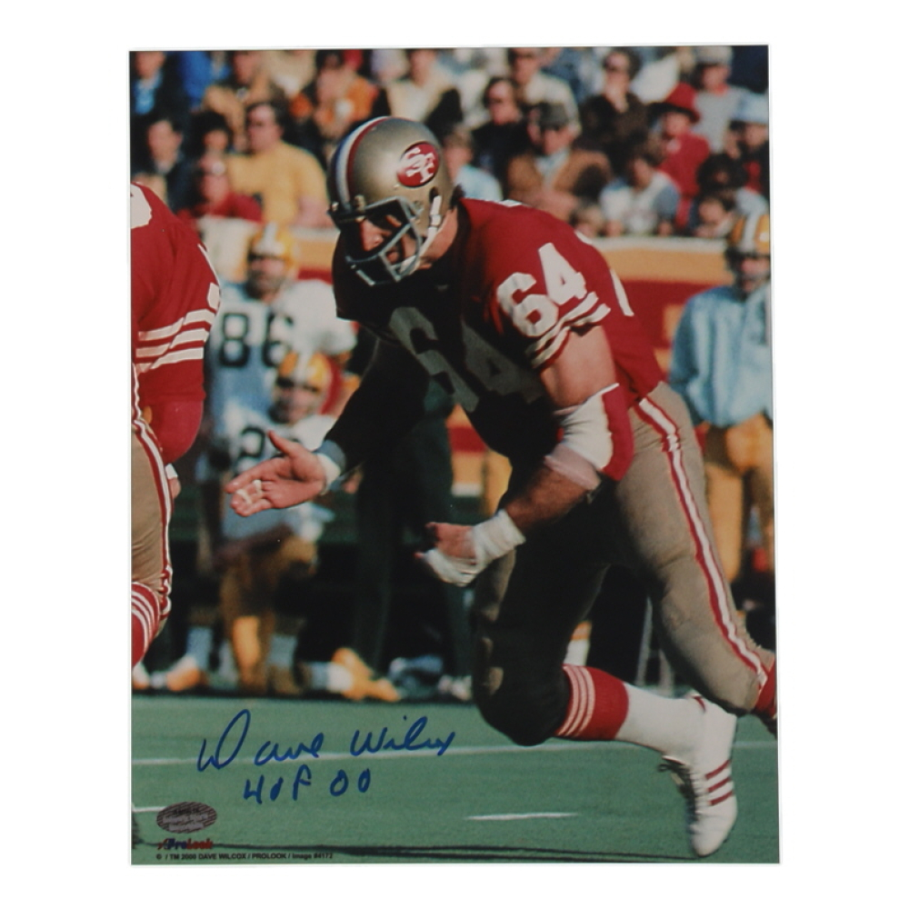 Dave Wilcox Signed 49ers 8x10 Photo Inscribed 'HOF 00" (Schwartz) at PristineAuction.com