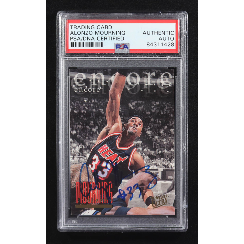 Alonzo Mourning Signed 1995-96 Ultra #326 ENC (PSA) | Pristine Auction