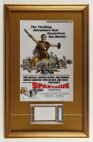 Kirk Douglas Signed "Spartacus" Custom Framed Cut Display (PSA) at PristineAuction.com