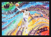 LeBron James 2024-25 Court Kings Artistry in Motion Pink #7 #06/15 at PristineAuction.com