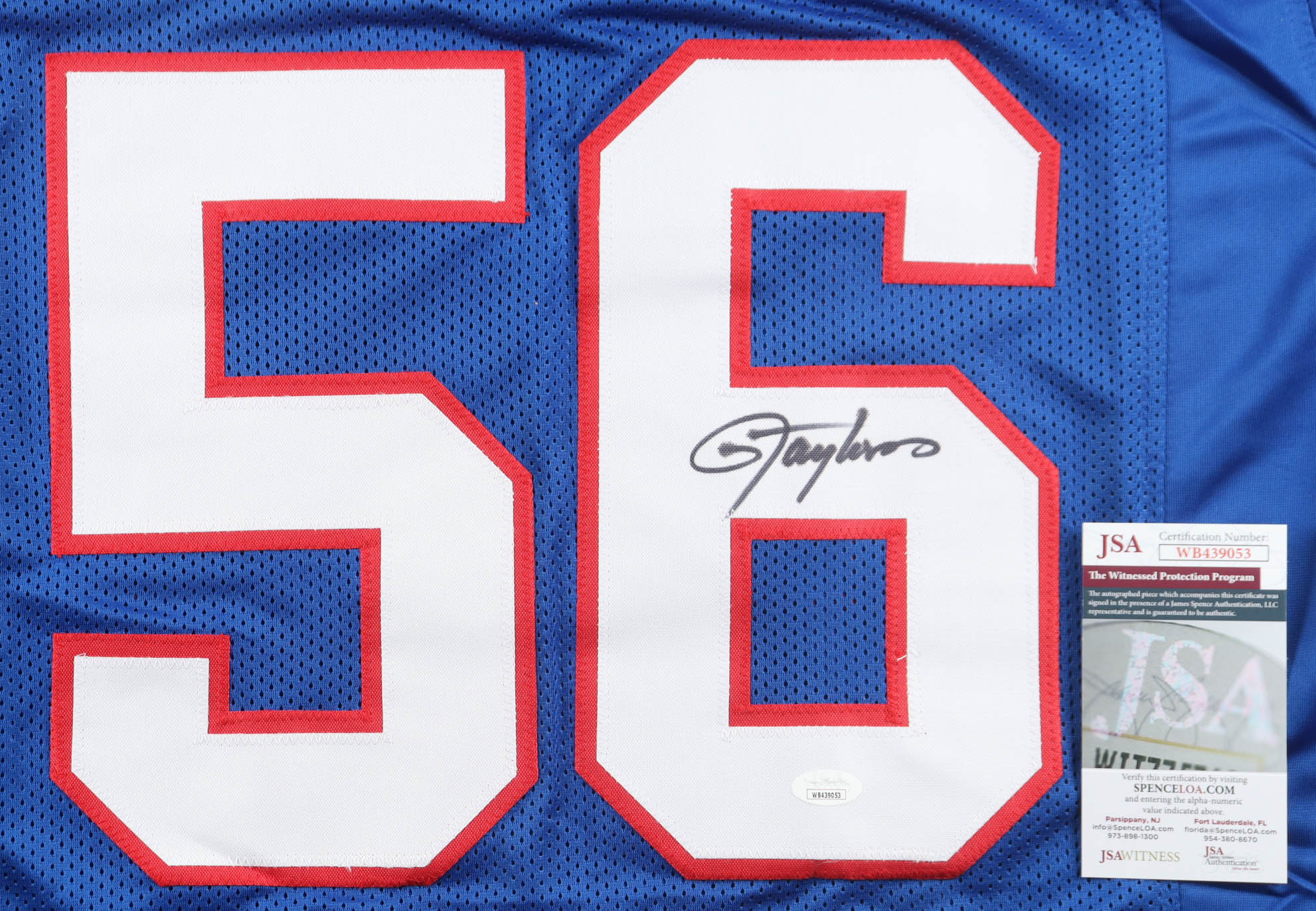 Lawrence Taylor Signed Career Highlight Stat Jersey (JSA) at PristineAuction.com Lawrence Taylor Signed Career Highlight Stat Jersey (JSA) at PristineAuction.com