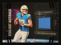 Justin Herbert 2022 Panini Black Starlight Materals #7 #38/99 at PristineAuction.com