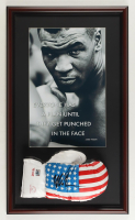 Mike Tyson Signed Custom Framed USA Boxing Glove Display (Tyson) at PristineAuction.com