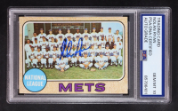 Nolan Ryan Signed 1968 Topps Mets Team #401 (PSA 10) at PristineAuction.com