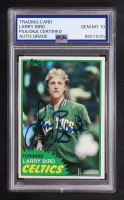 Larry Bird Signed 1981 Topps #4 (PSA 10) at PristineAuction.com