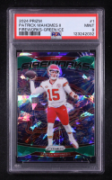 Patrick Mahomes II 2024 Panini Prizm Fireworks Prizms Green Ice #1 (PSA 9) at PristineAuction.com