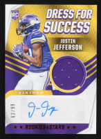 Justin Jefferson 2020 Rookies and Stars Dress for Success Jersey Autographs #13 #62/99 RC at PristineAuction.com