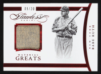 Babe Ruth 2016 Panini Flawless Material Greats Ruby #1 #09/20 at PristineAuction.com