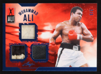 Muhammad Ali 2024 Leaf The Muhammad Ali Legacy Collection Triple Memorabilia Dark Blue #TM7 #2/3 at PristineAuction.com