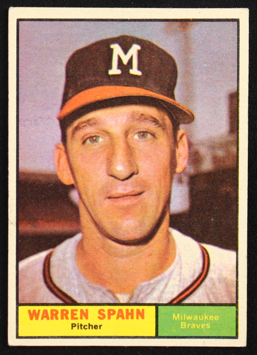 Warren Spahn 1961 Topps #200 at PristineAuction.com Warren Spahn 1961 Topps #200 at PristineAuction.com