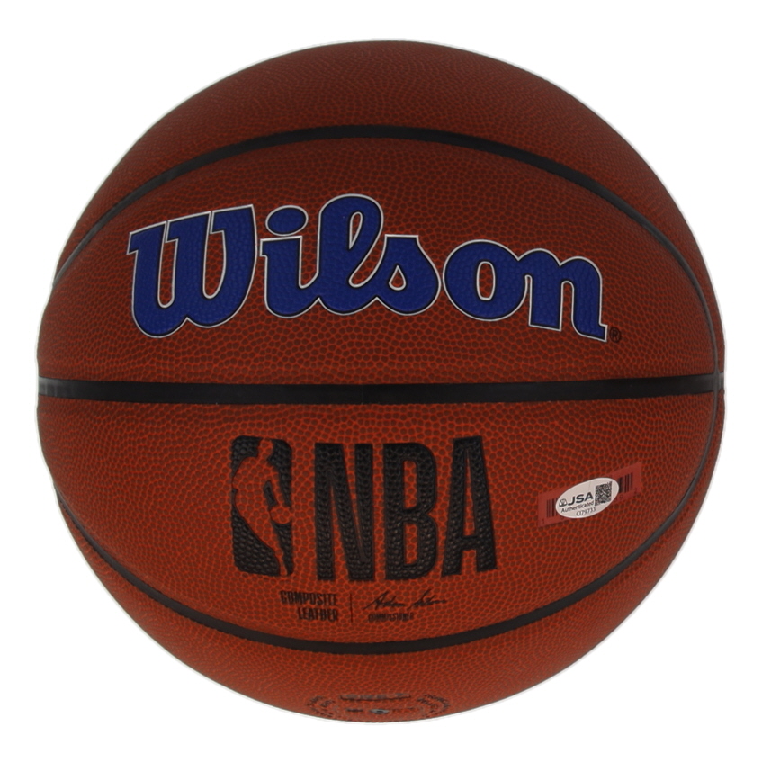 V. J. Edgecombe Signed 76ers Logo Basketball (JSA) at PristineAuction.com V. J. Edgecombe Signed 76ers Logo Basketball (JSA) at PristineAuction.com